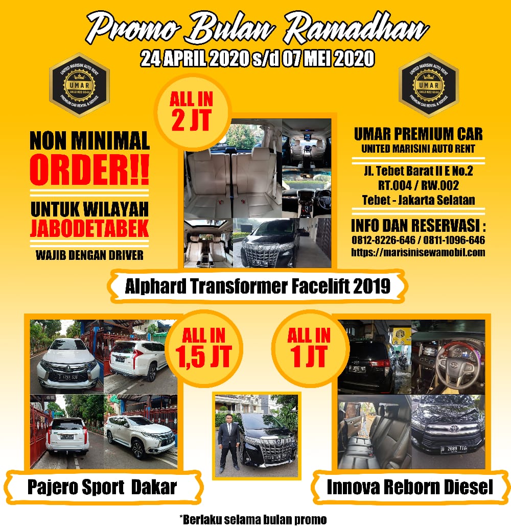 Promo Sewa Mobil Lebaran Tahun Baru